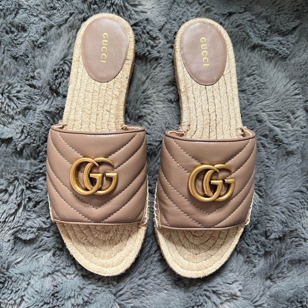 GUCCI Matelasse Marmont Espadrilles